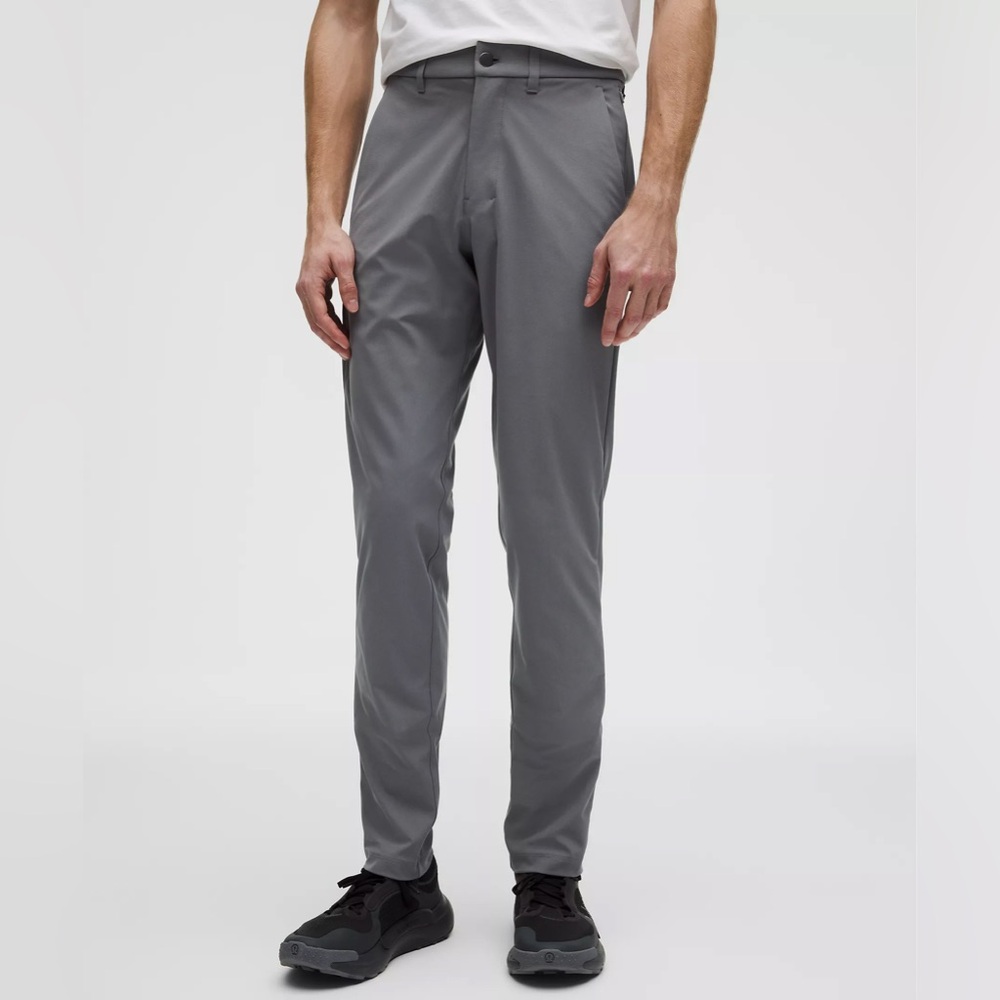 Lululemon Commission Pant Men Size 34 Gray Smart Casual Trouser Pant